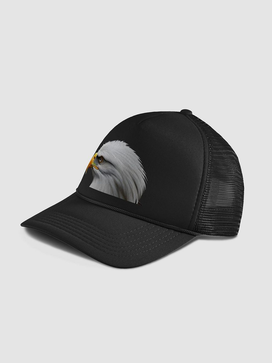 Strength & Freedom: Leucistic Bald Eagle Emblazons Valucap VC700 Trucker Hat product image (17)