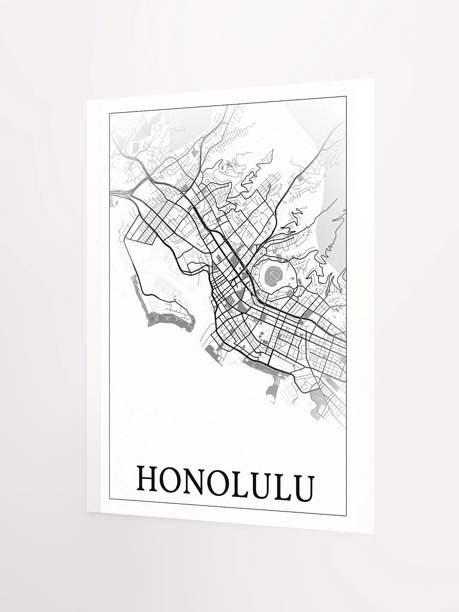 Honolulu, Hawaii, USA, city map print product image (6)