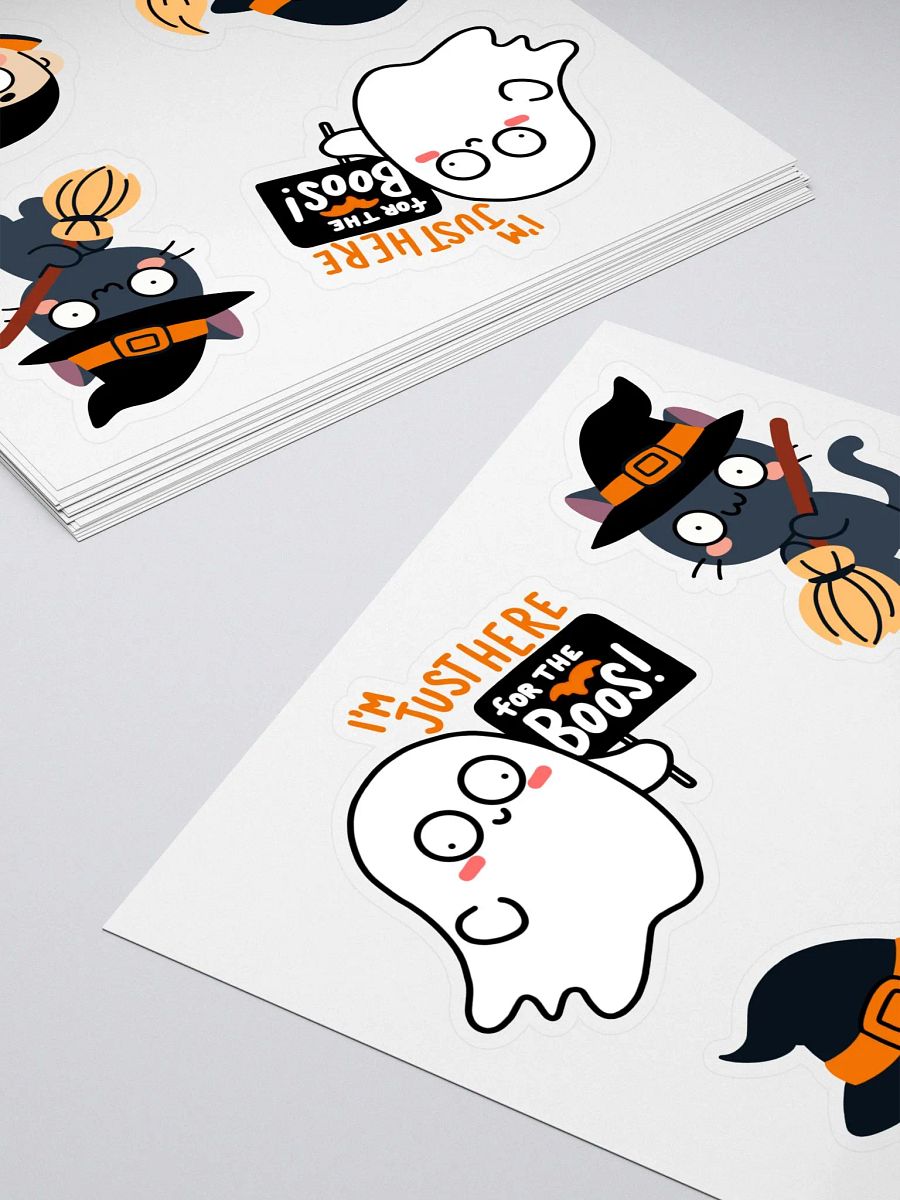 Kiss-Cut Cute Halloween Stickers Sheet – 