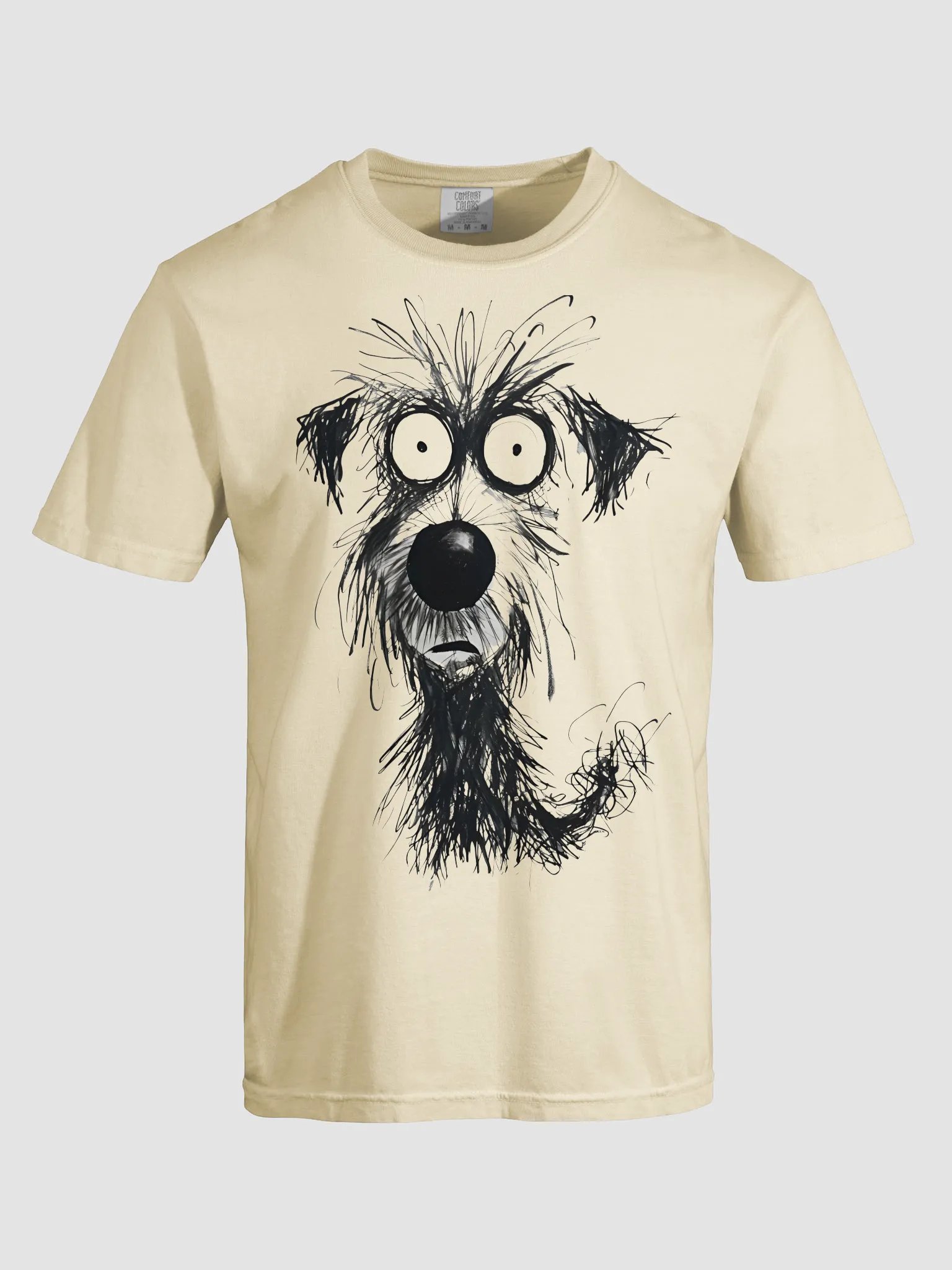 Whimsical Dog Sketch Comfort Color 1717 T-Shirt product image (43)
