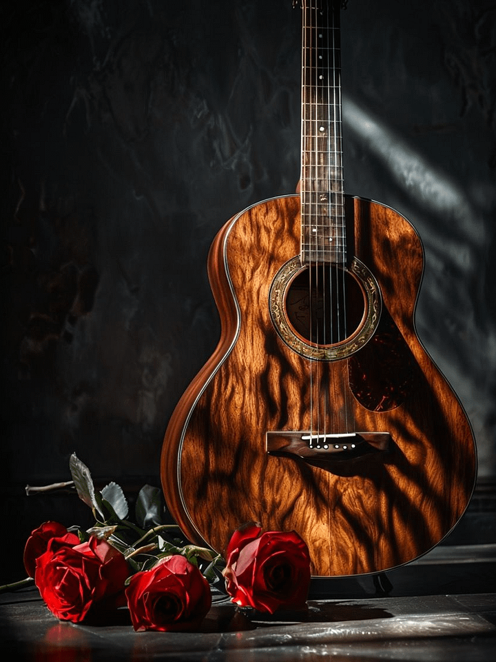 Roses and Strings Framed Poster product image (1)