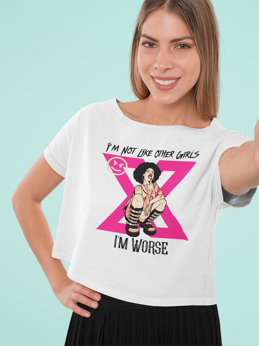 Not Like Other Girls Womans Crop Top-Afro Anne product image (1)