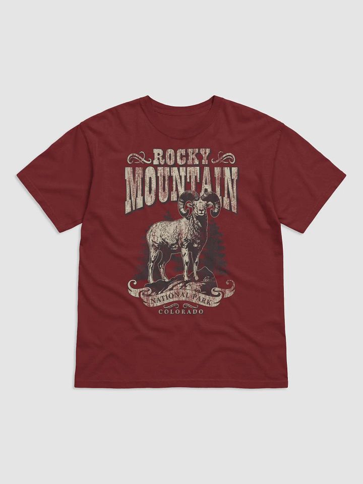 Rocky Mountain National Park, Colorado Tee | Vintage-Style Grunge Western Shirt of a Bighorn Sheep product image (12)