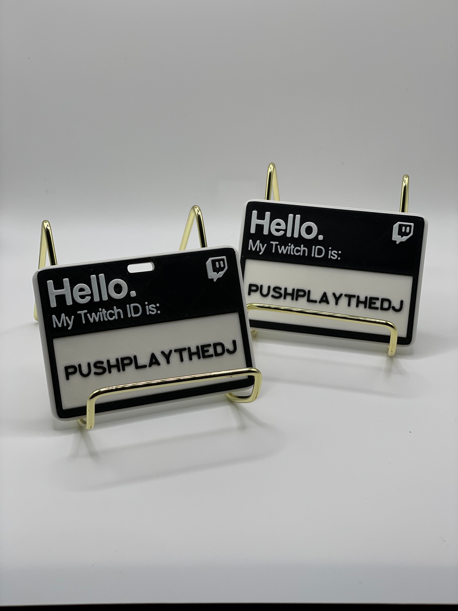 [Custom Font] 3D-Printed Streamer Nametag product image (1)