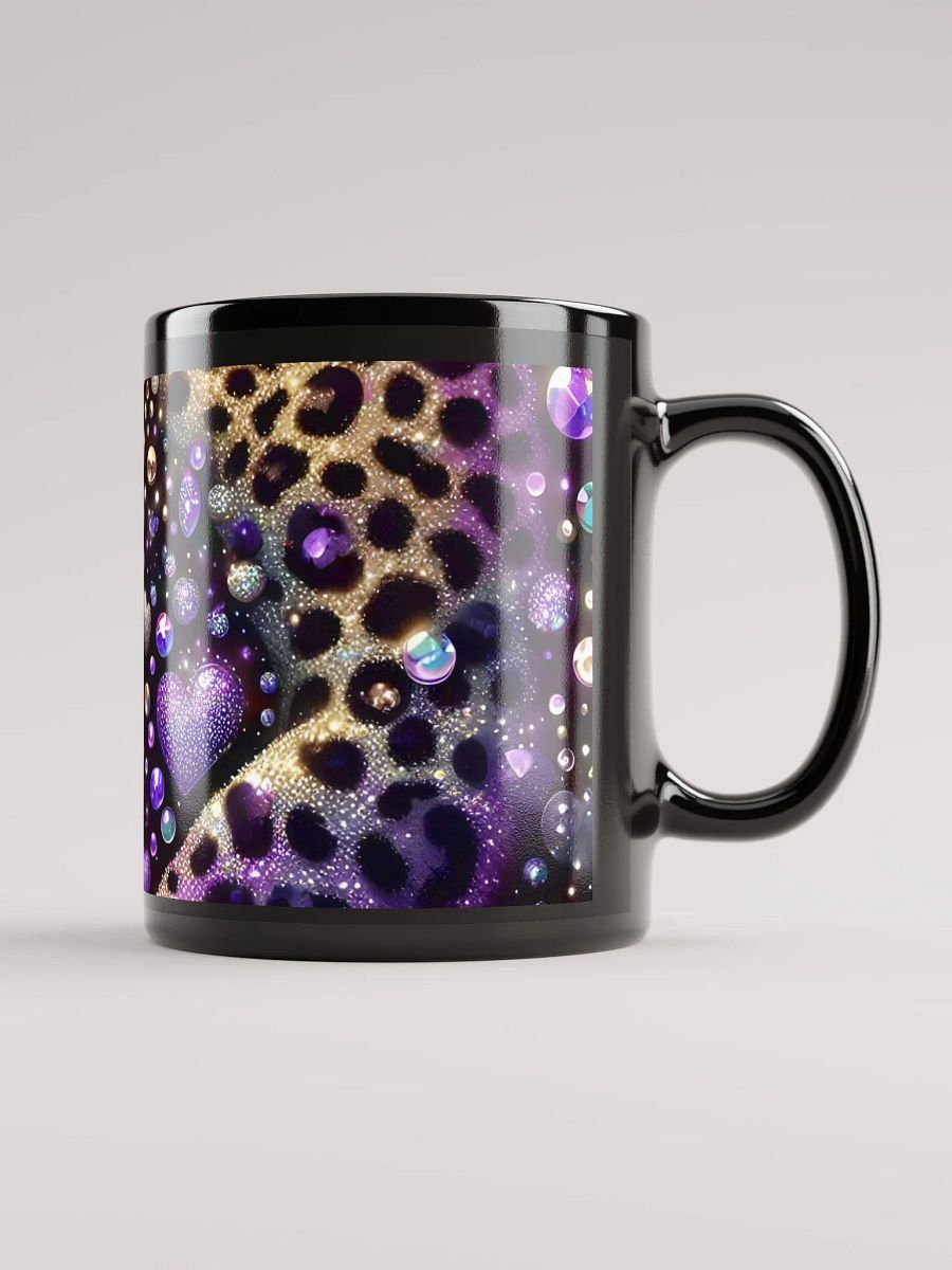 Glimmering Hearts Black Glossy Mug product image (2)