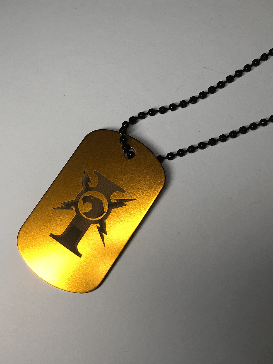 CUSTOS - Engraved Dog Tag Pendant Necklace product image (3)