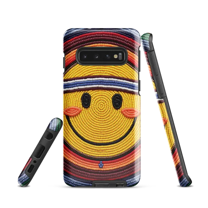 Smiling Face Faux-beaded Tough Case for Samsung® product image (1)