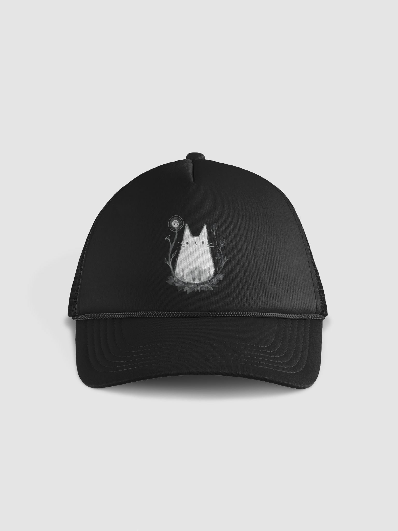 Whimsical Cat Foam Trucker Hat product image (2)