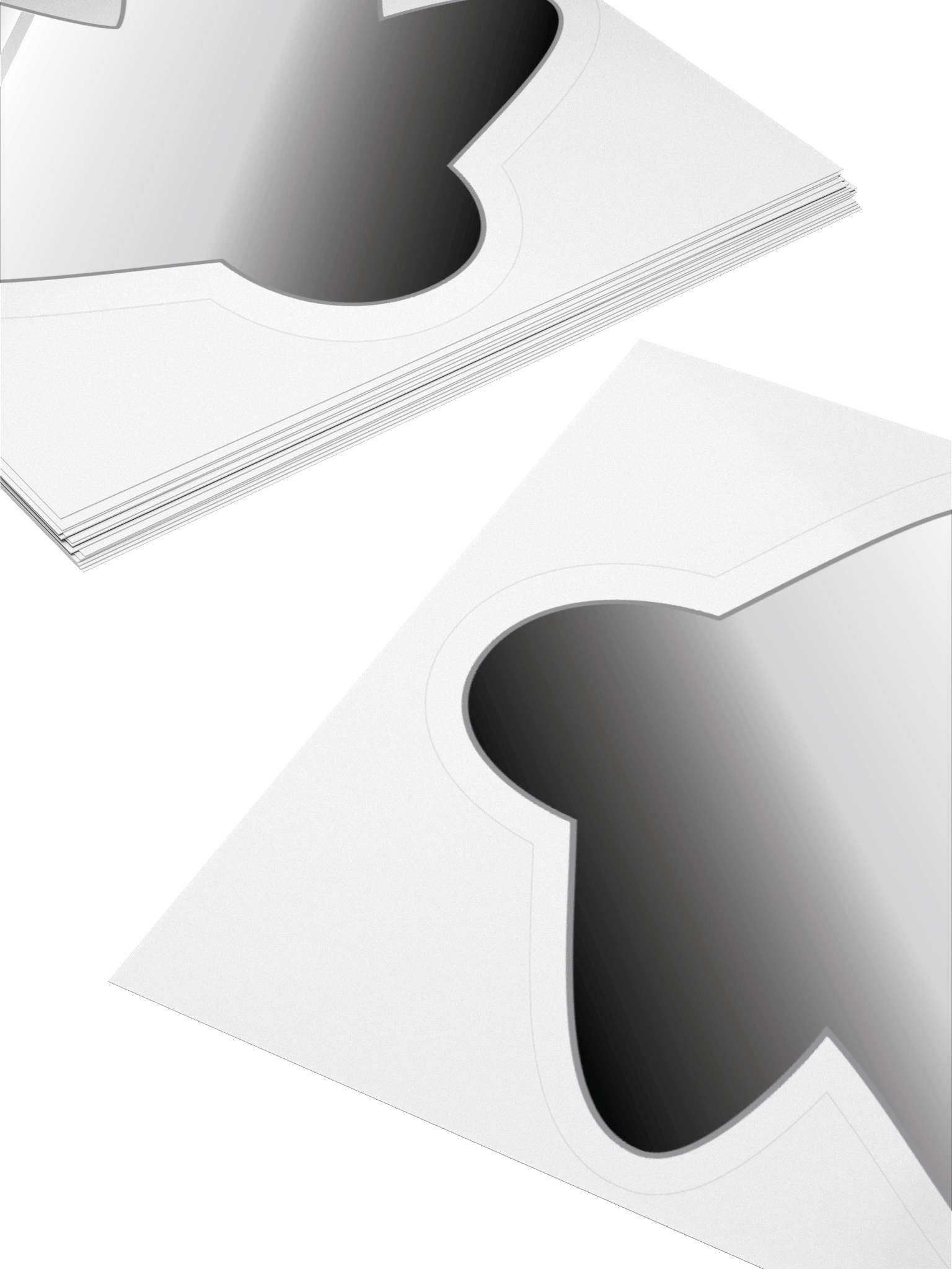 Asexual Pride Gradient Meeple Sticker product image (10)