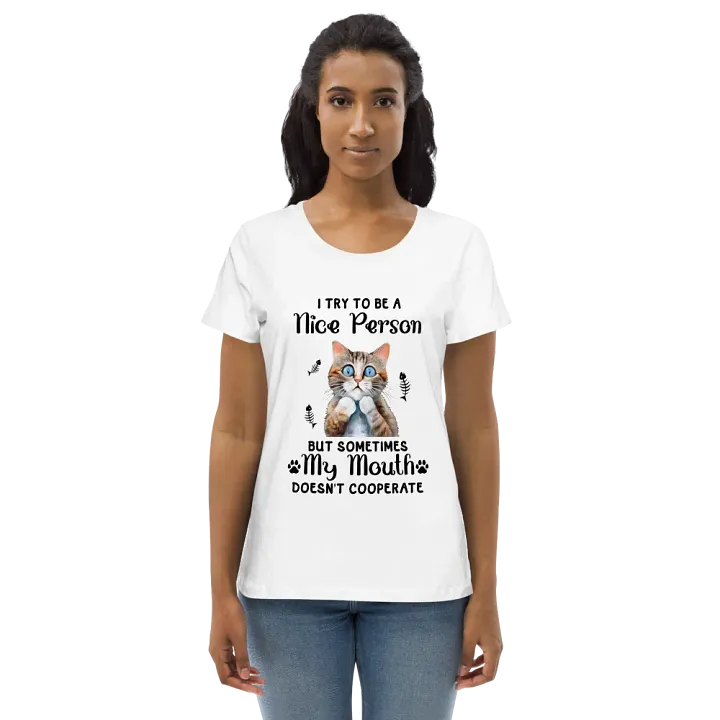 Whimsical Kitten Joke Shirt Women's Tee product image (1)