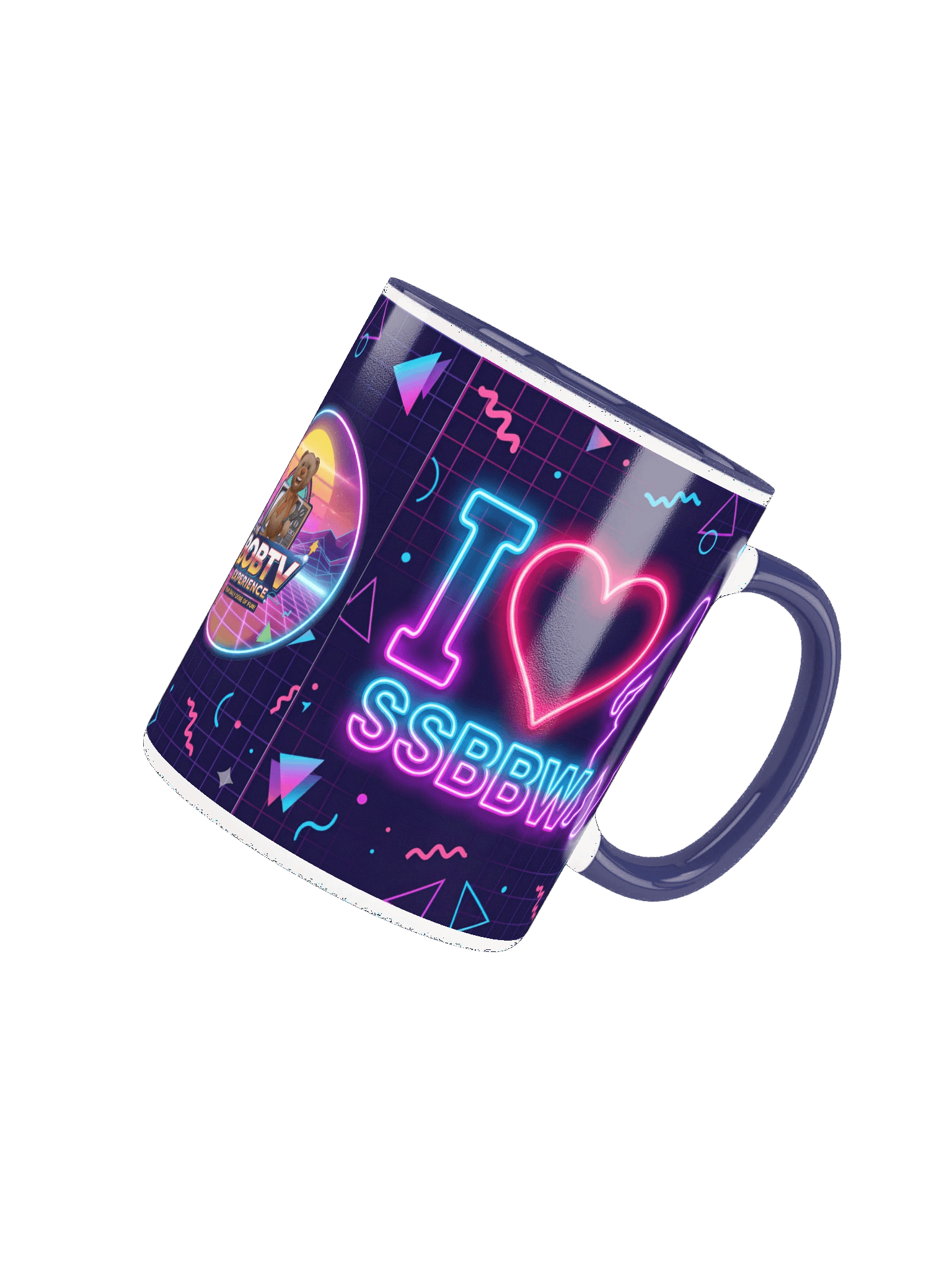 Neon I heart SSBBW BOB TV  Ceramic Mug! product image (4)