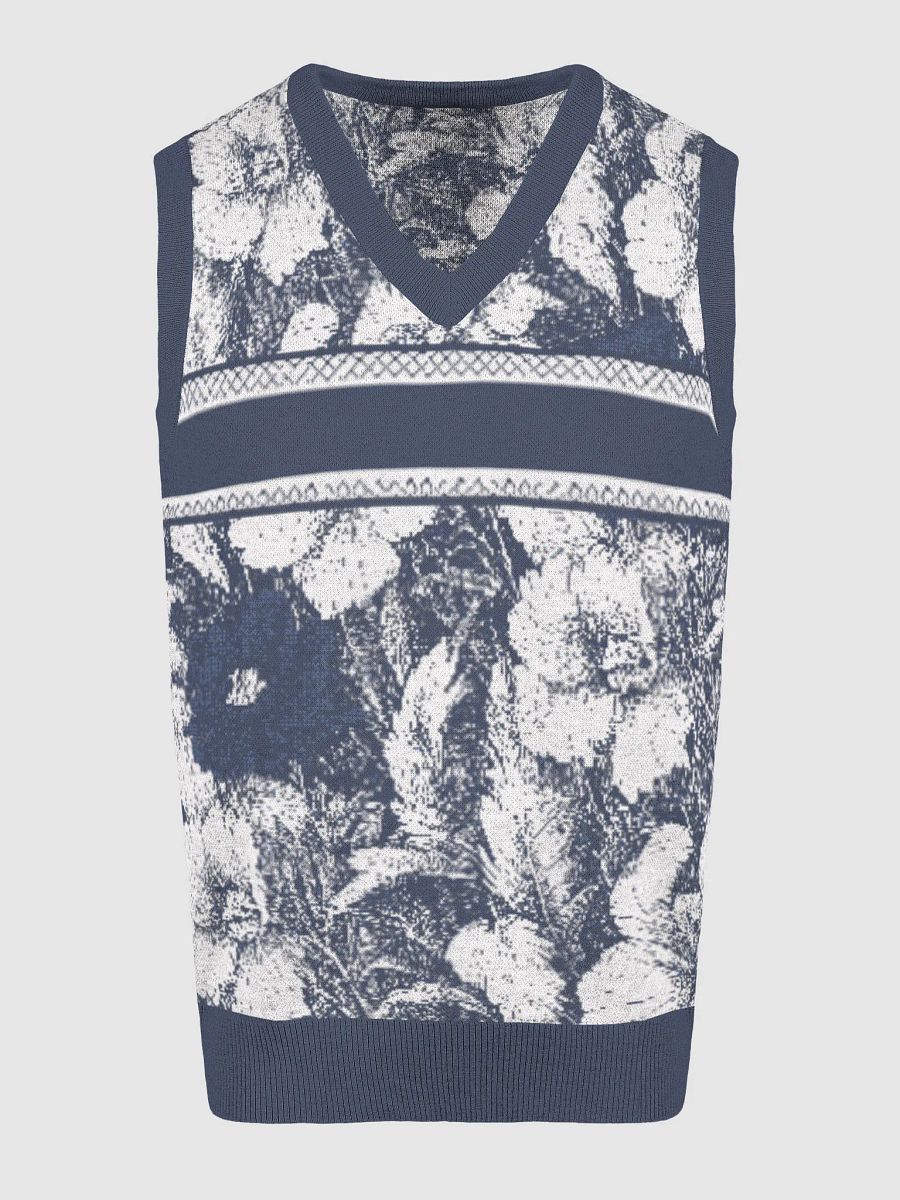 Floral Bliss II Knitted V-Neck Vest product image (3)