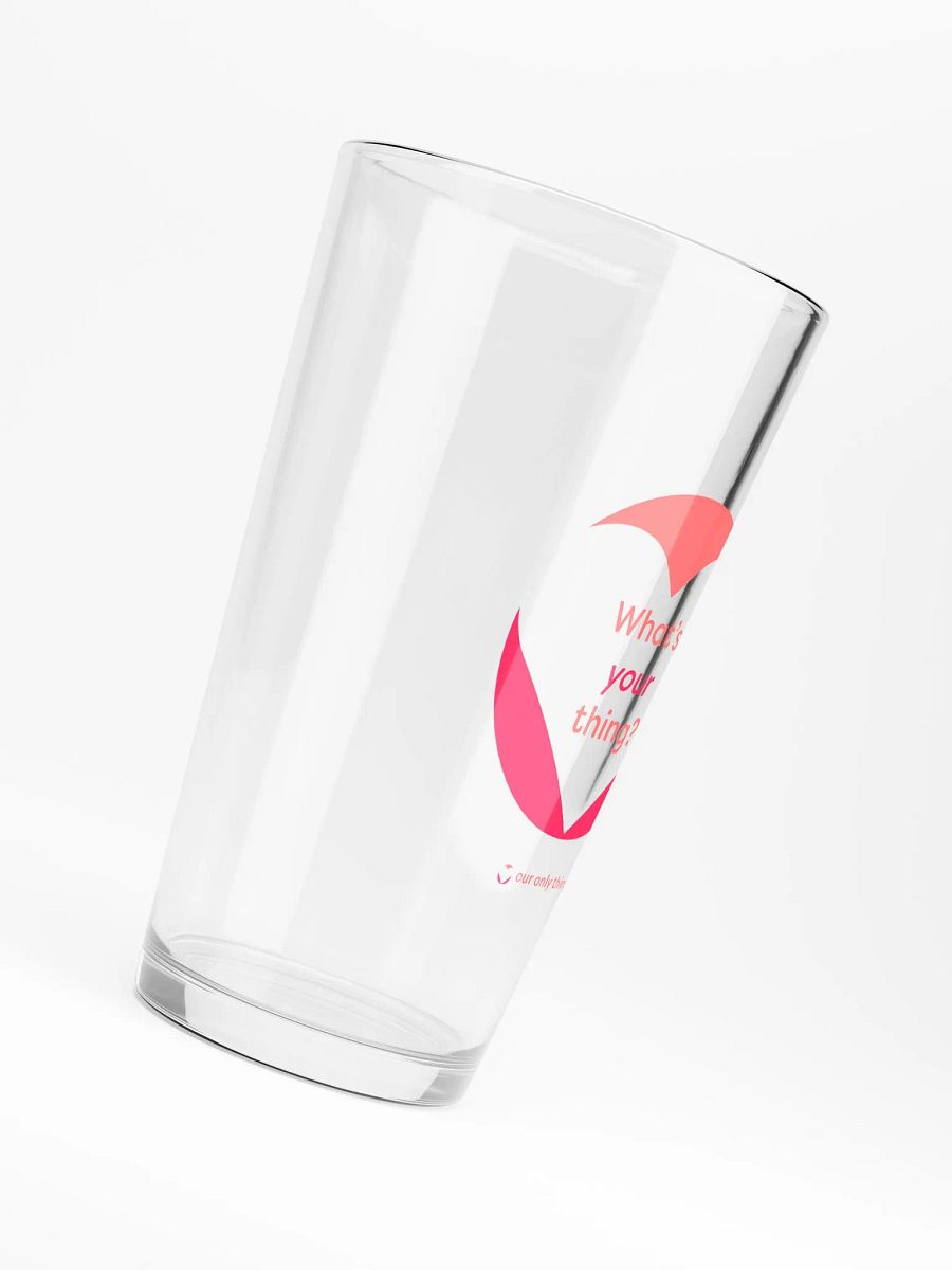 What's Your Thing Shaker Pint Glass product image (6)