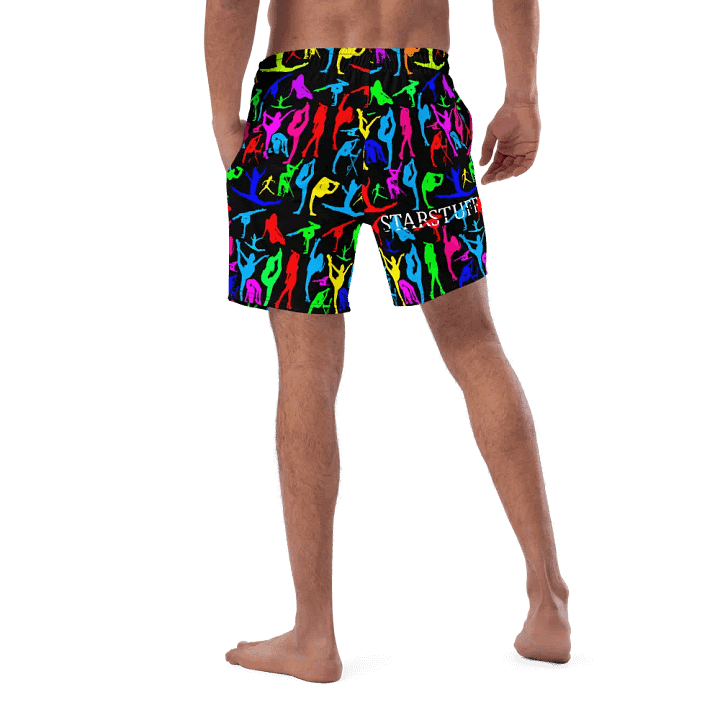 Black Bright Flexible StarStuff Swim Trunks product image (1)