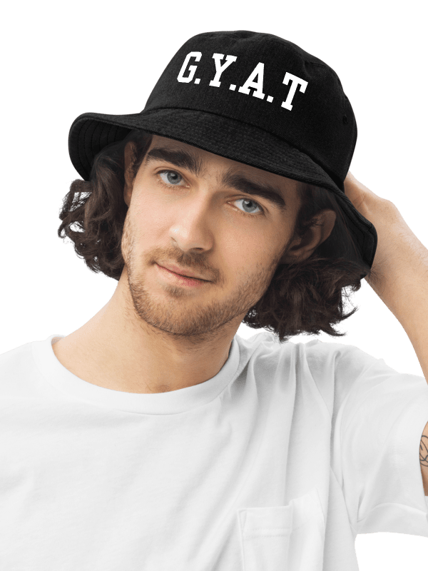 GYAT Black Denim Capstone Bucket Hat product image (1)
