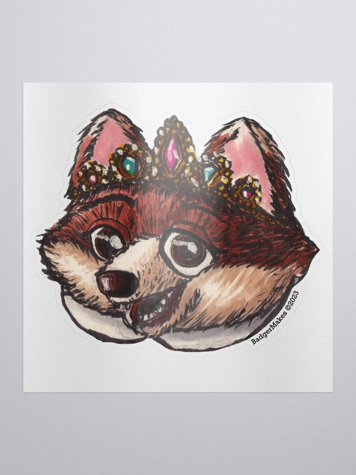 Princess Fox Sticker product image (1)