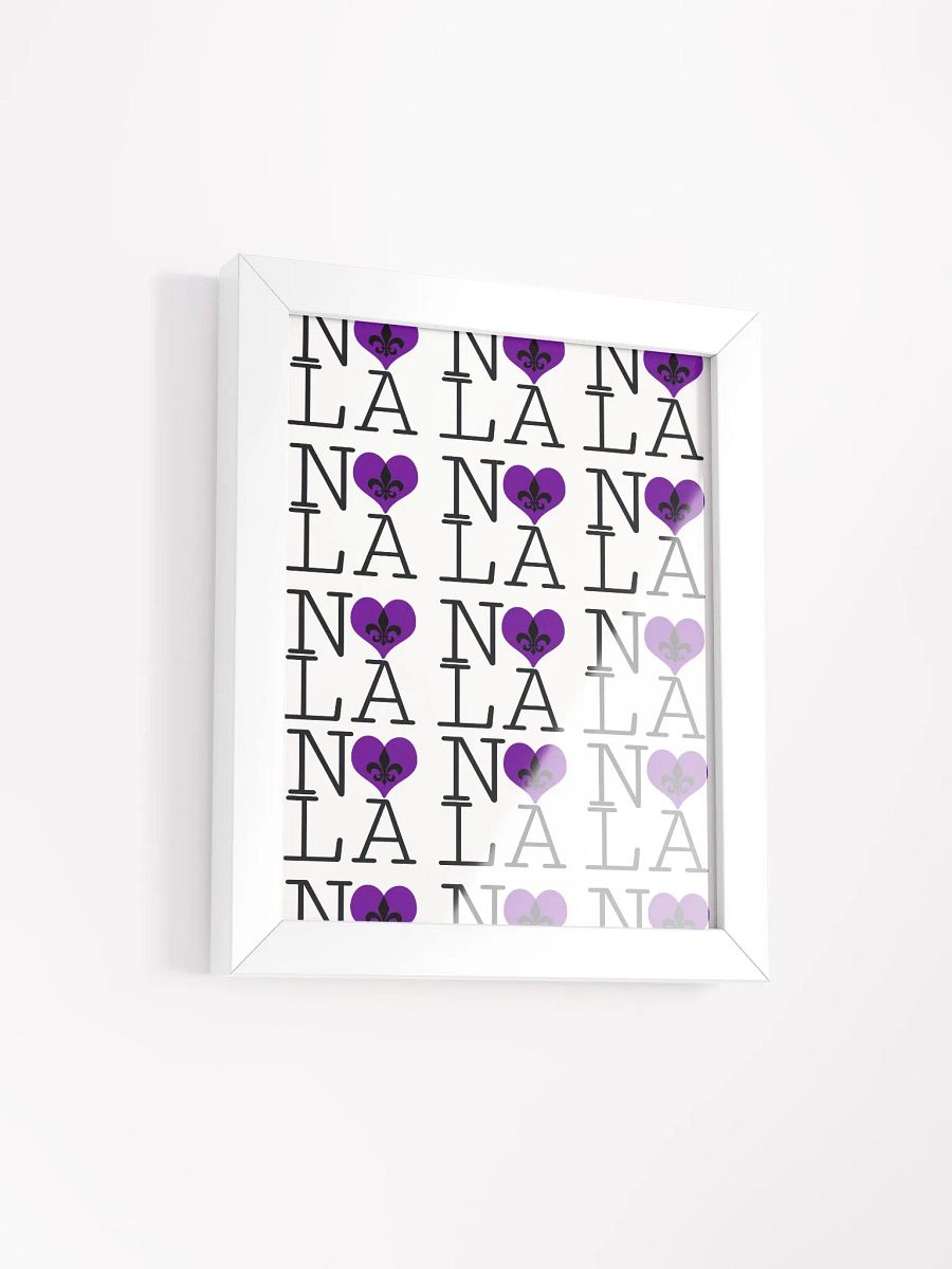 I LOVE NOLA **LEGACY POSTER** (PURPLE HEART INFINITY WALL) product image (2)