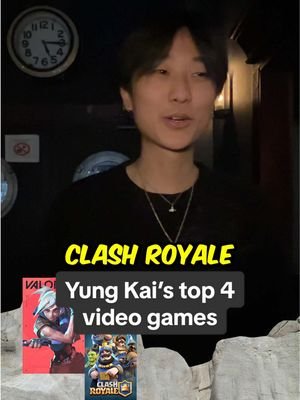 Yung Kai ranks his top 4 video games of all time @yung kai #yungkai #valorant #clashroyale #pokemon #ranking 