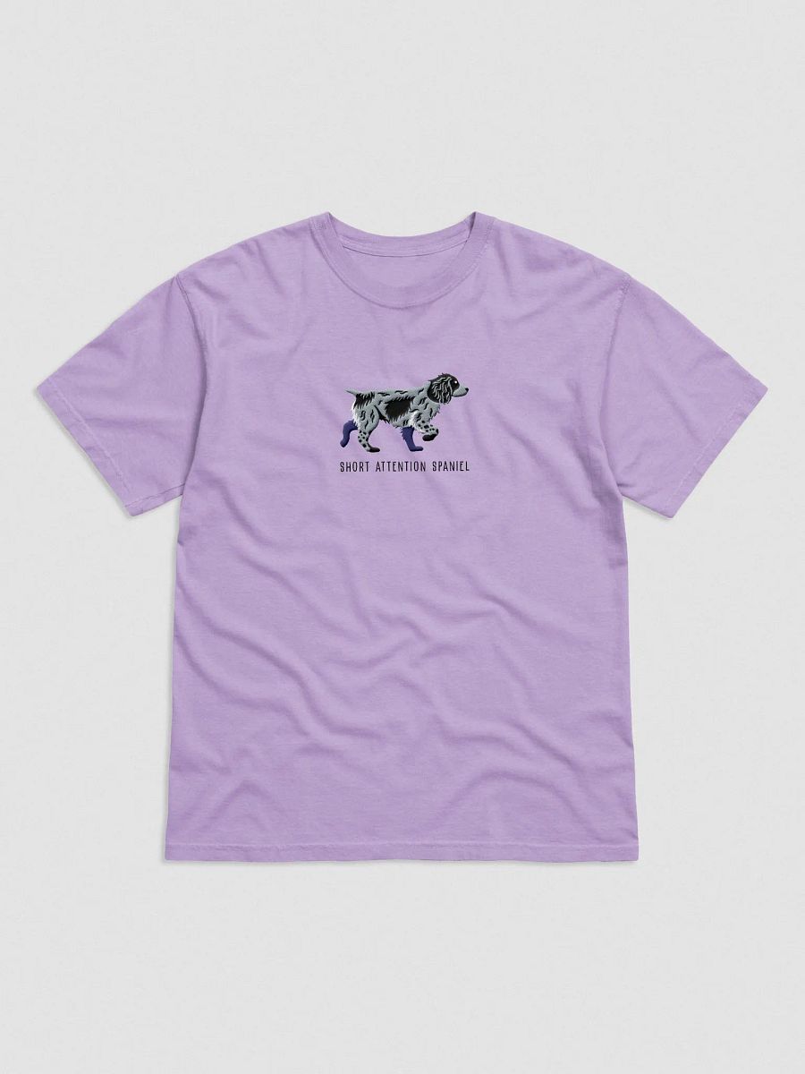 Short Attention Spaniel T-Shirt(Embroidered) of a Working Cocker Spaniel(Blue Roan) product image (4)