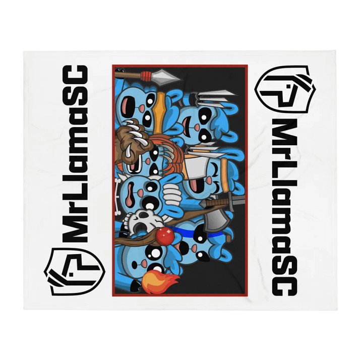 MrLlamaSC Llama Family Blanket product image (1)