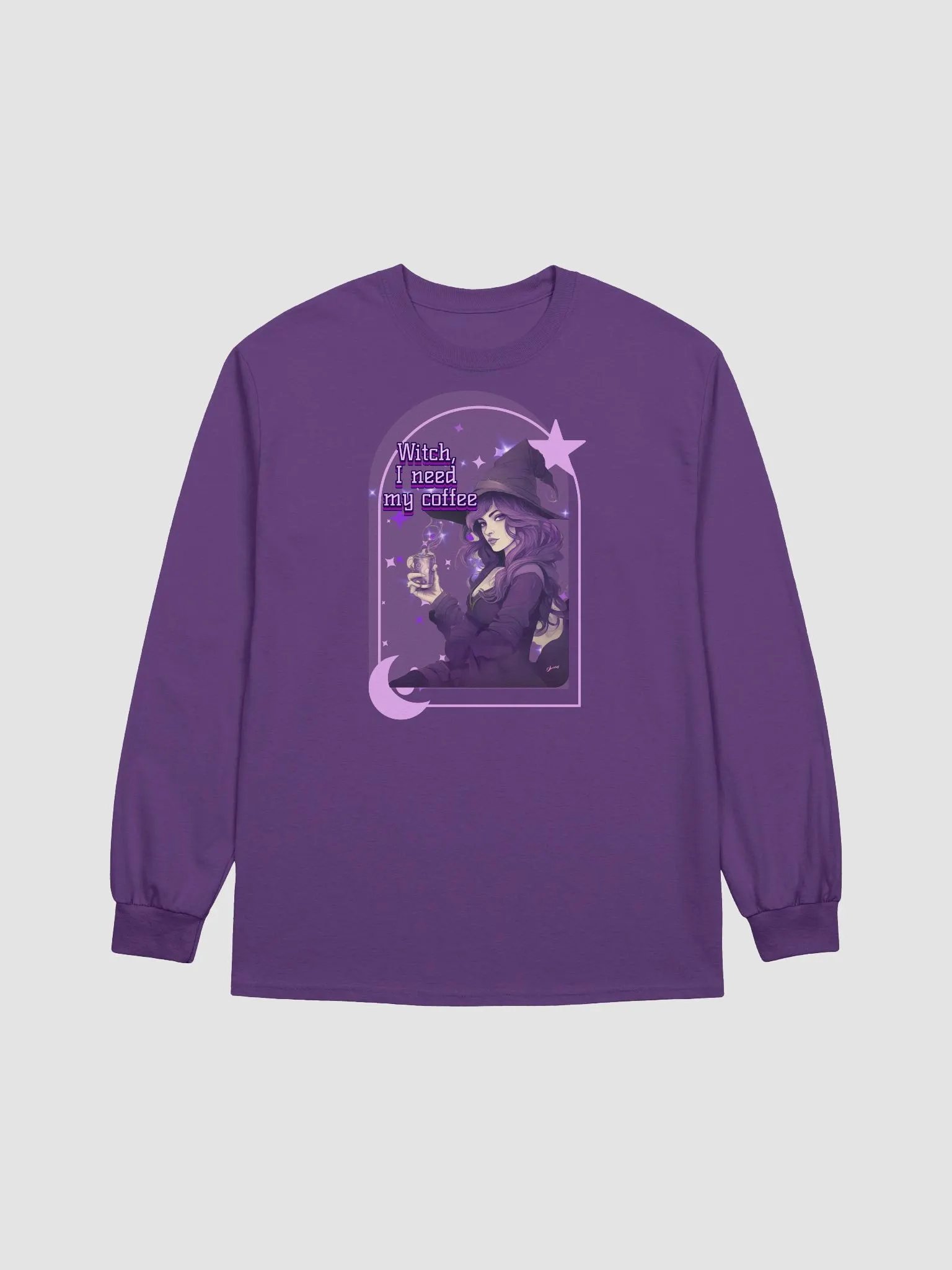 Mystical Witch's Coffee Long sleeve tee product image (1)