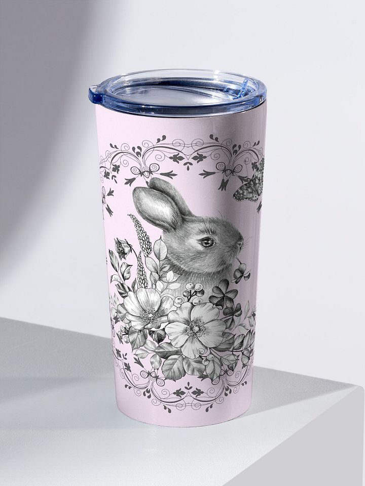 Floral Rabbit 20oz Stainless Steel Tumbler product image (2)
