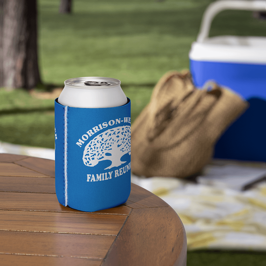 "Morrison-Werner Family Tree" Can Coozie (Blue) product image (5)