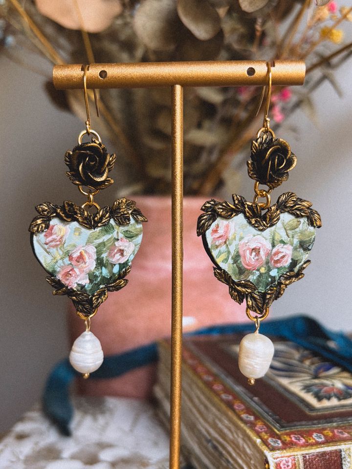 Heart Rose Garden Earrings product image (2)