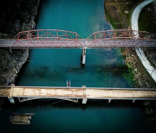 Just a shot of the two bridges at the confluence of Swan Creek and the upper end of the Bull Shoals in Forsyth. Taken a few y...
