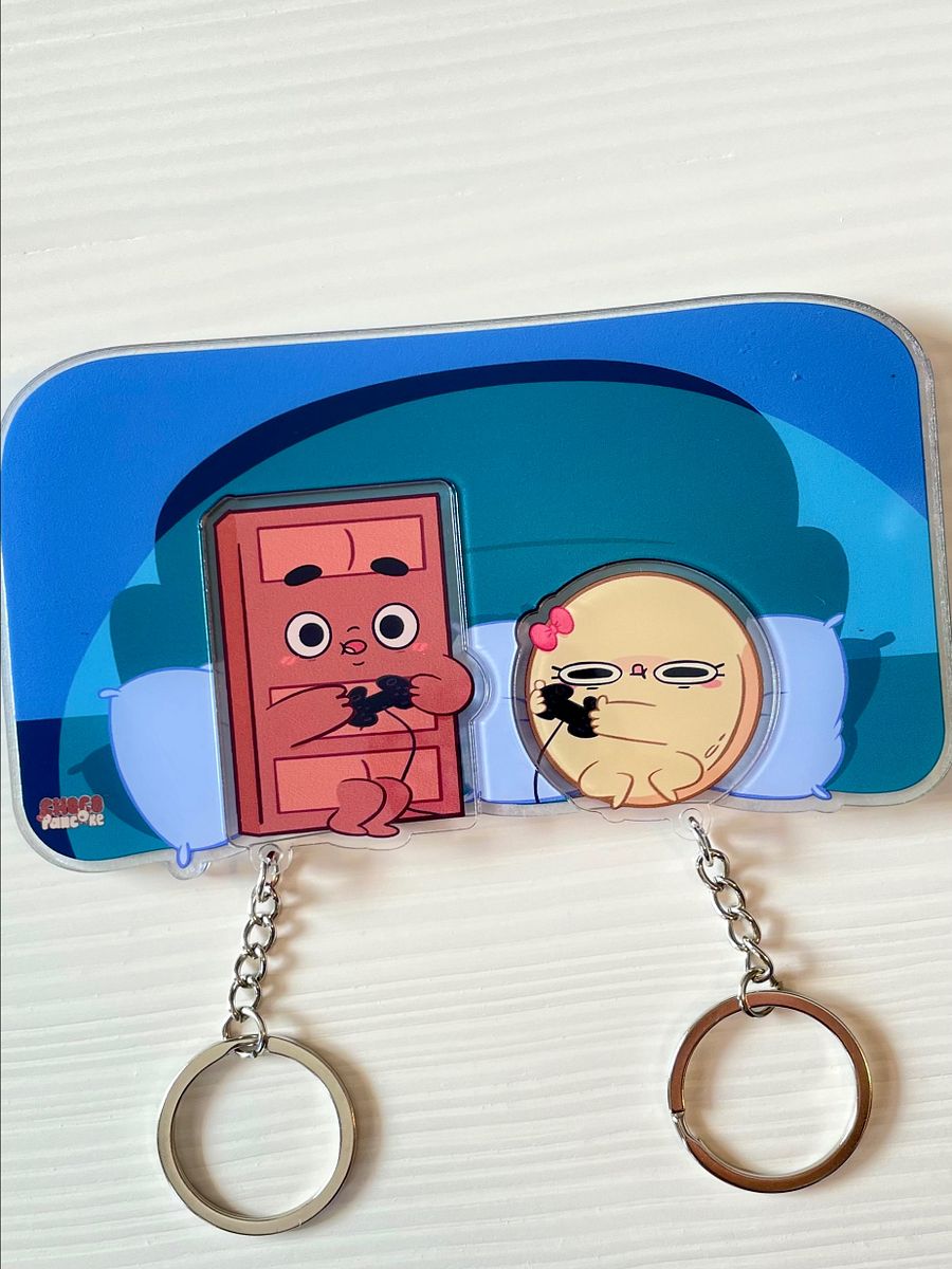 Matching Choco & Pancake Keychains with Bonus Display Base product image (8)