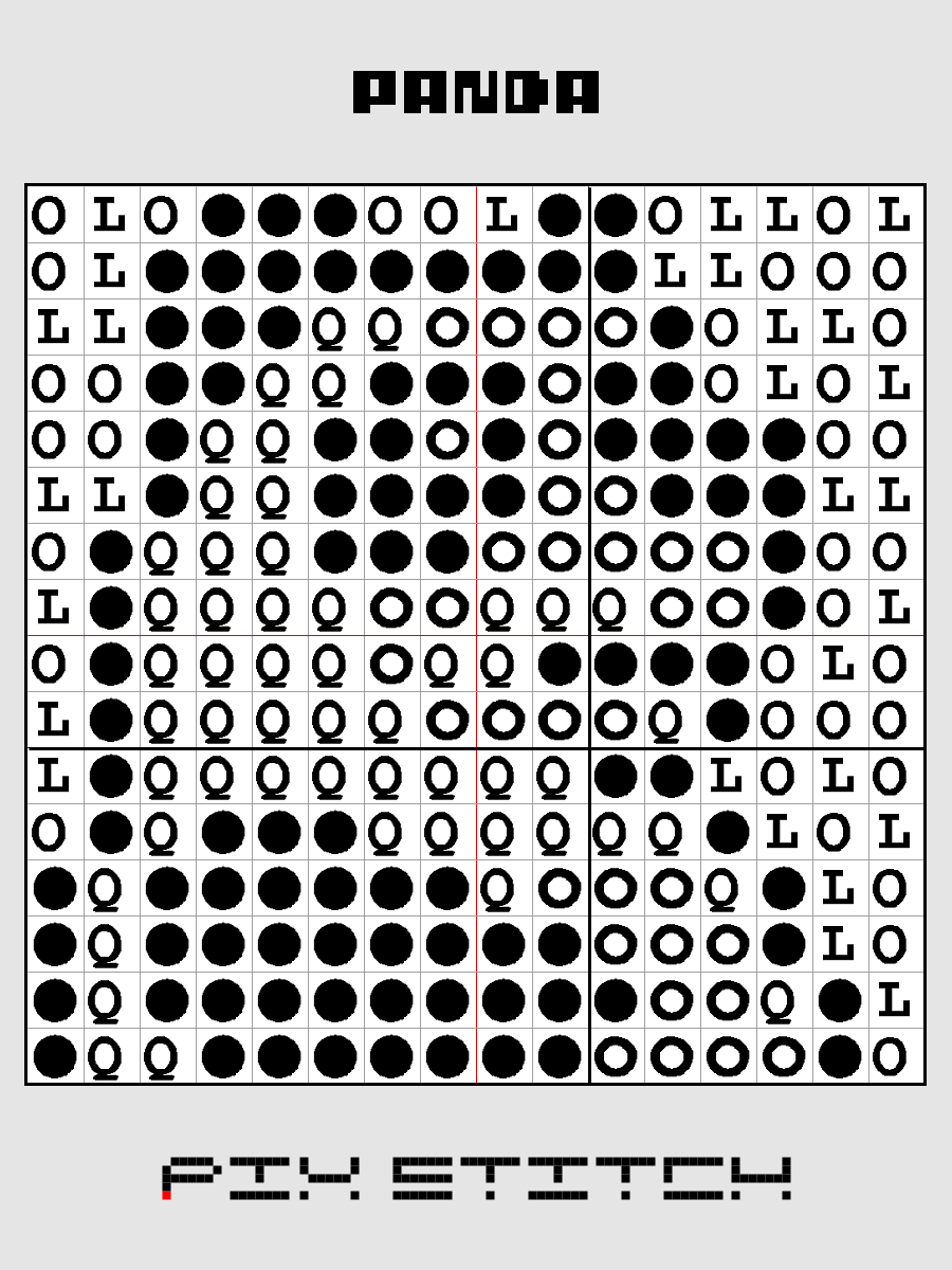Panda Pixel Art product image (3)