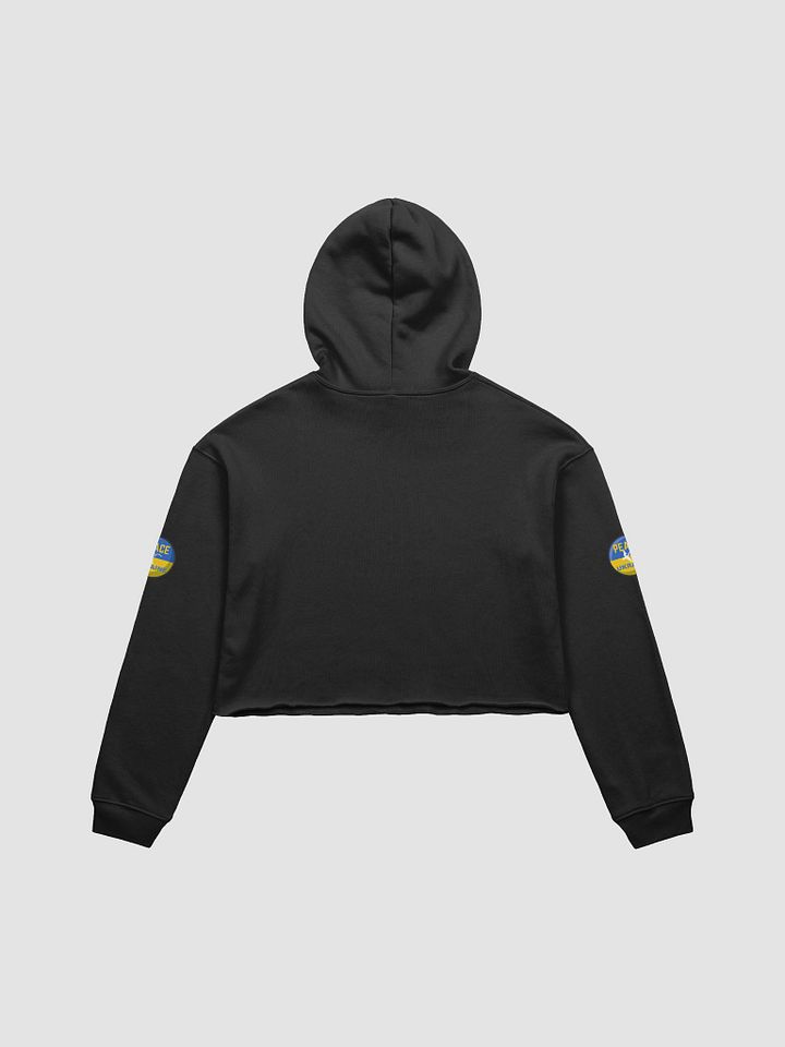 Ukrainian Peace Emblem Crop Hoodie product image (2)