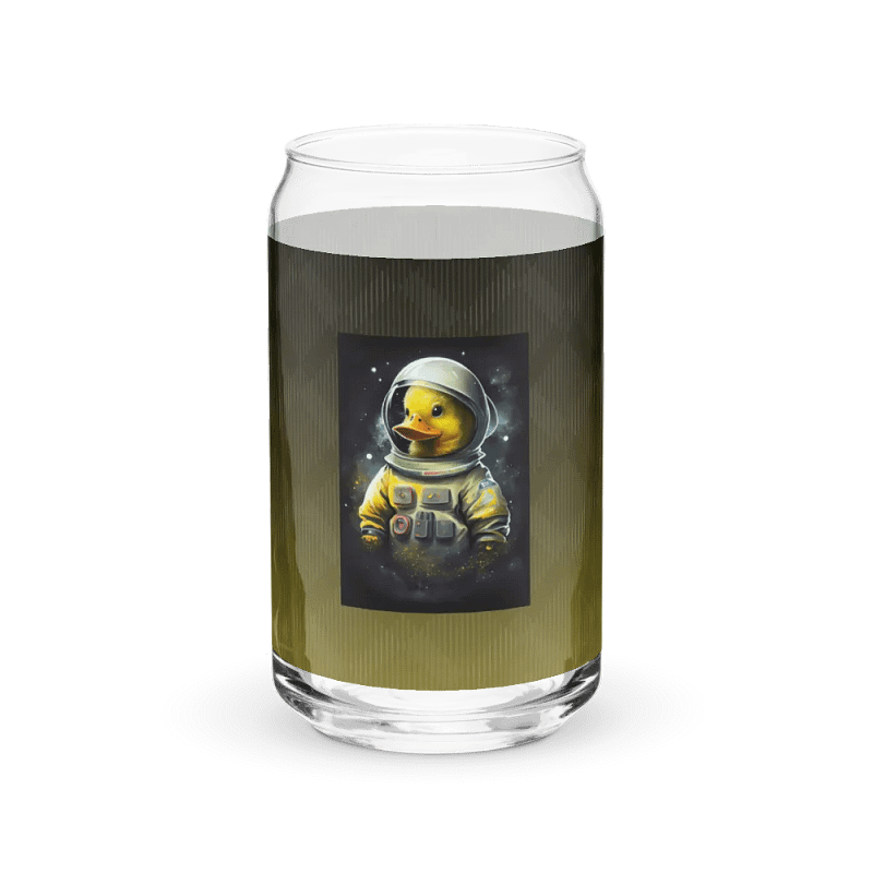 Quackonaut Can-Shaped Glass