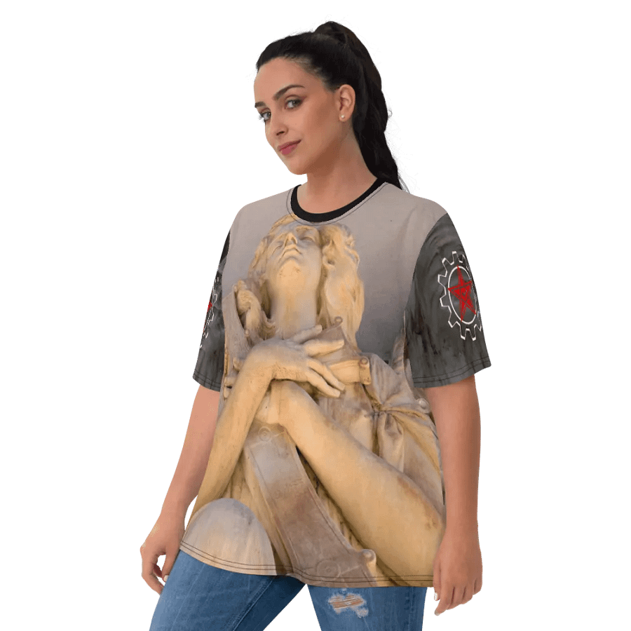 With The Hand On My Cross I Ladies Tee product image (6)