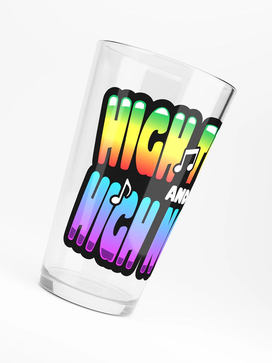 HIGH TUNES AND HIGH NOONS PINT GLASS product image (6)