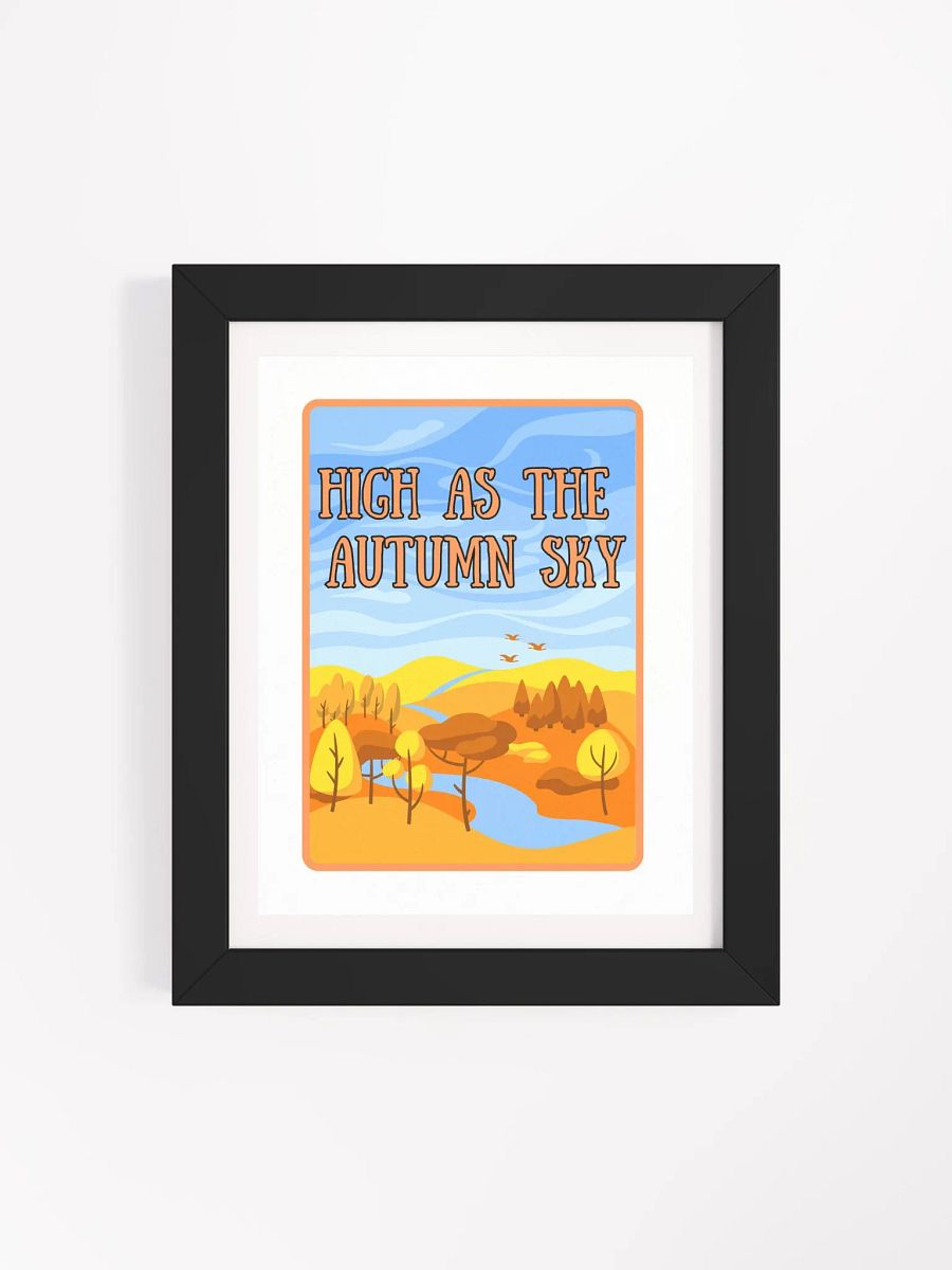 High as the Autumn Sky Matte Framed Poster product image (4)