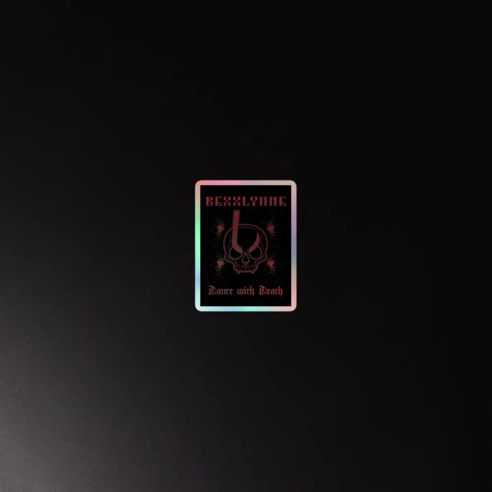 DANCE WITH DEATH HOLOGRAPHIC STICKER product image (4)
