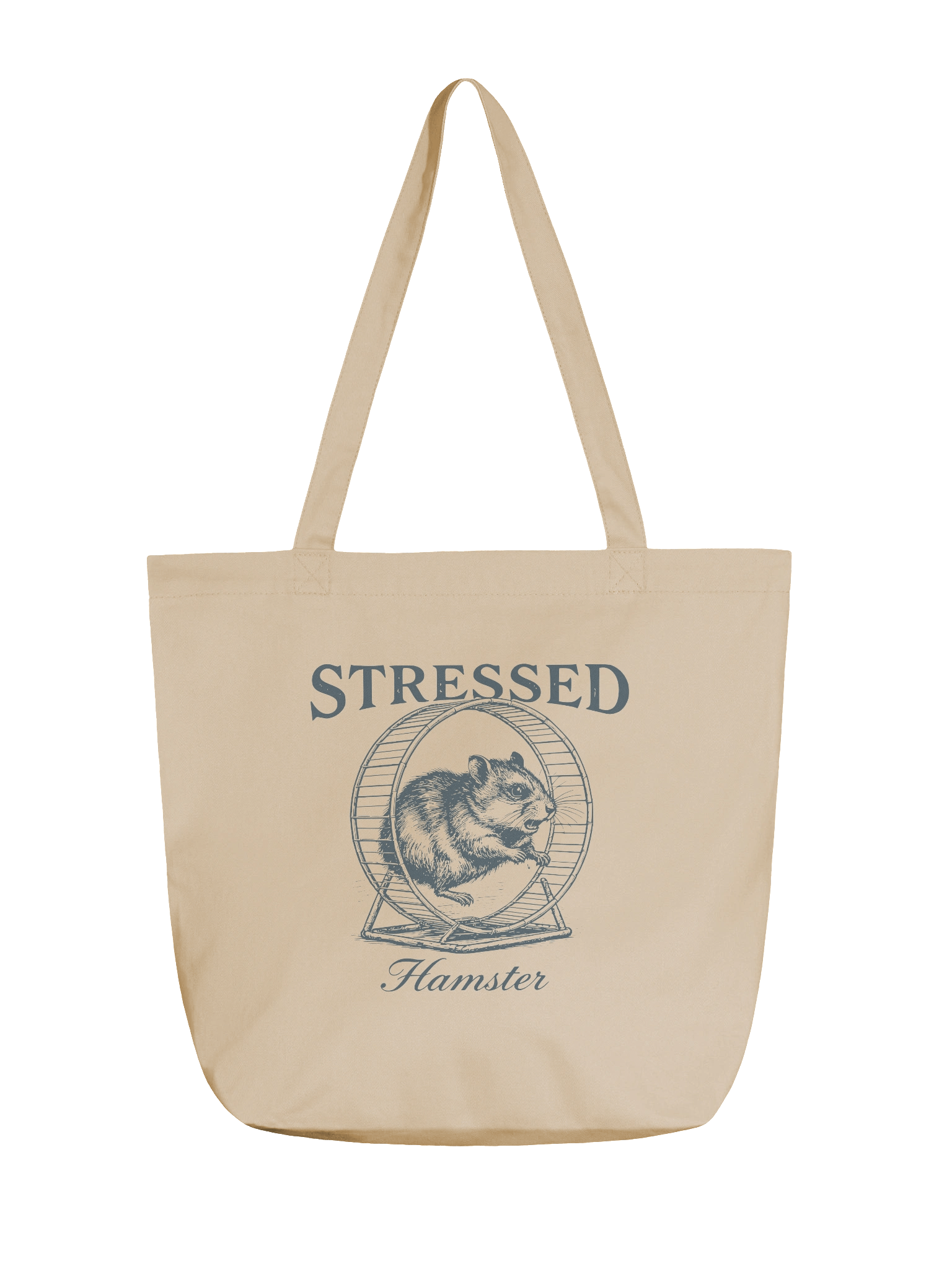 Stressed Hamster Organic Cotton Tote Bag product image (1)