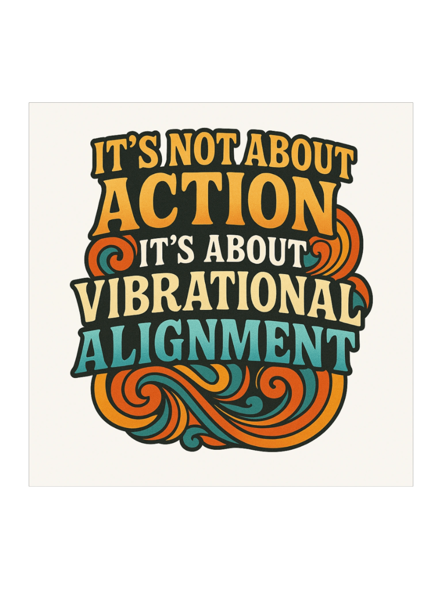It's Not About Action Sticker product image (1)
