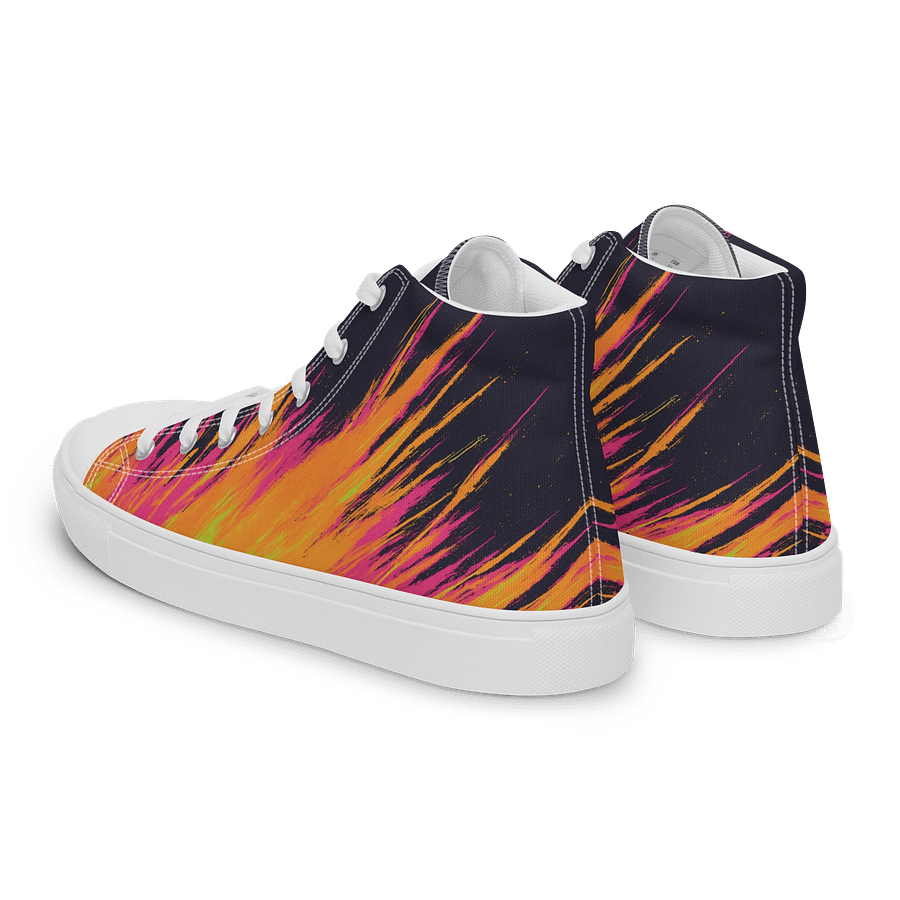 Fiery Burst Canvas High Tops product image (5)