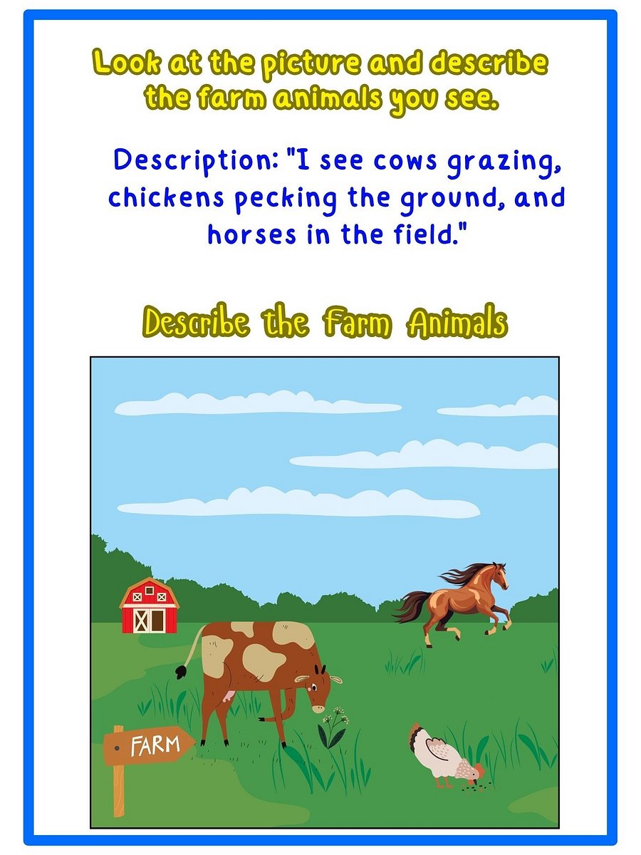 Picture Description Worksheets product image (5)