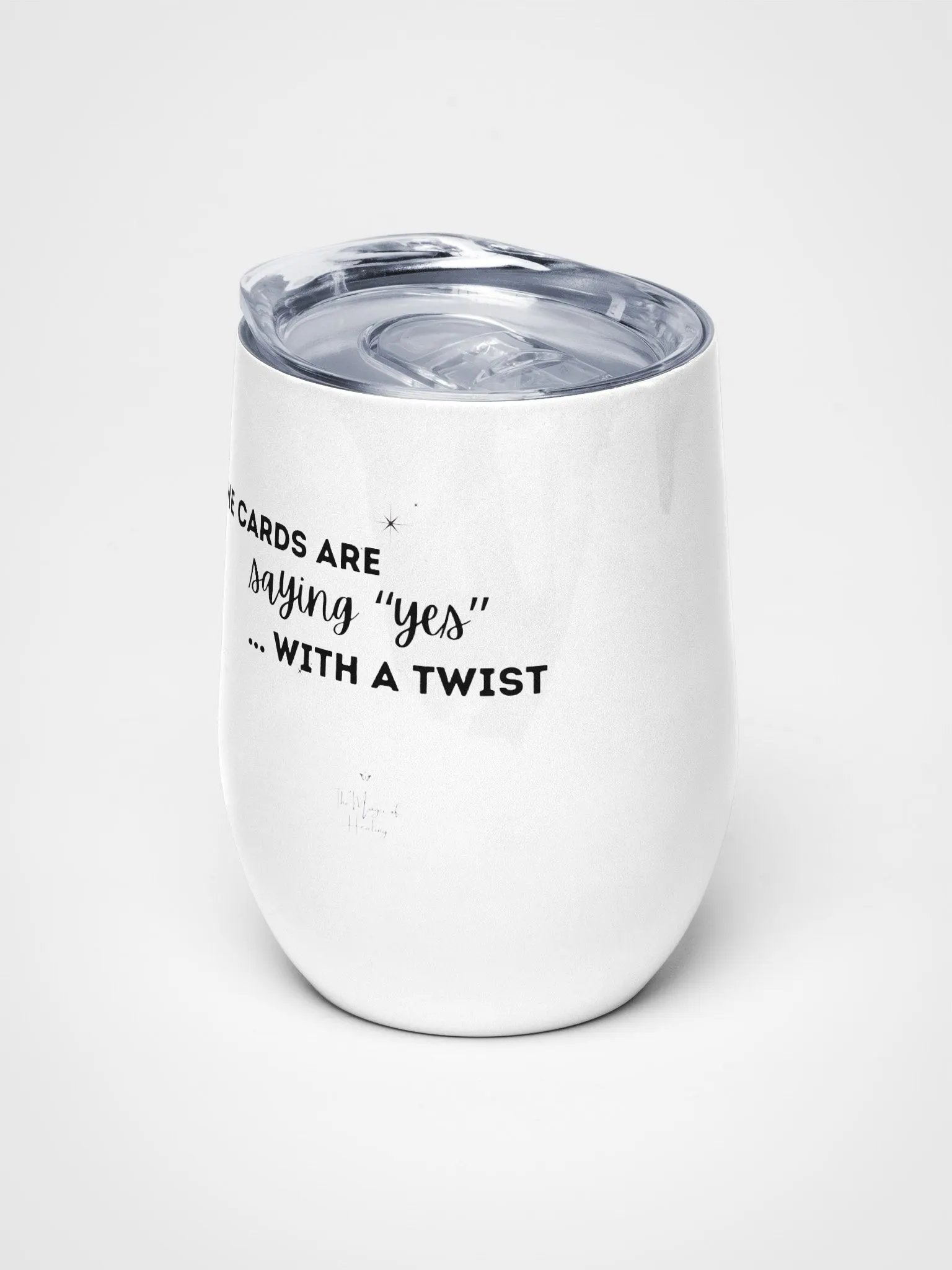 Mystic Cat Tarot Wine Tumbler: Saying Yes with a Twist product image (5)