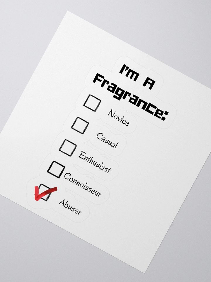 Fragrance Abuser Kiss Cut Stickers product image (4)