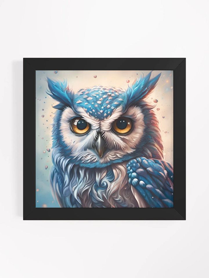 Framed Blue Owl Poster product image (1)