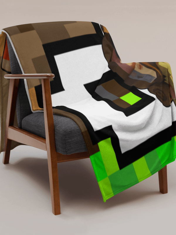 Patient PixelZ P Logo Throw Blanket (PixelZ My Craft) product image (4)