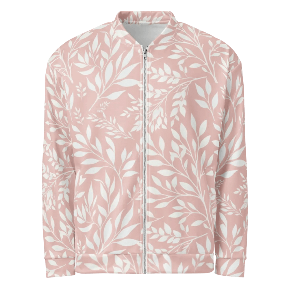 Branches Blush Pink Bomber Jacket product image (1)