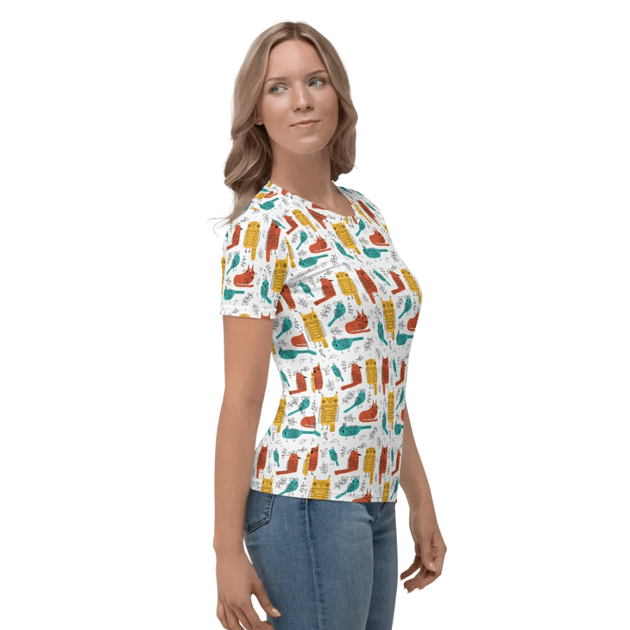Vibrant Owl Delight: Perfect T-Shirt for Owl Lovers product image (5)