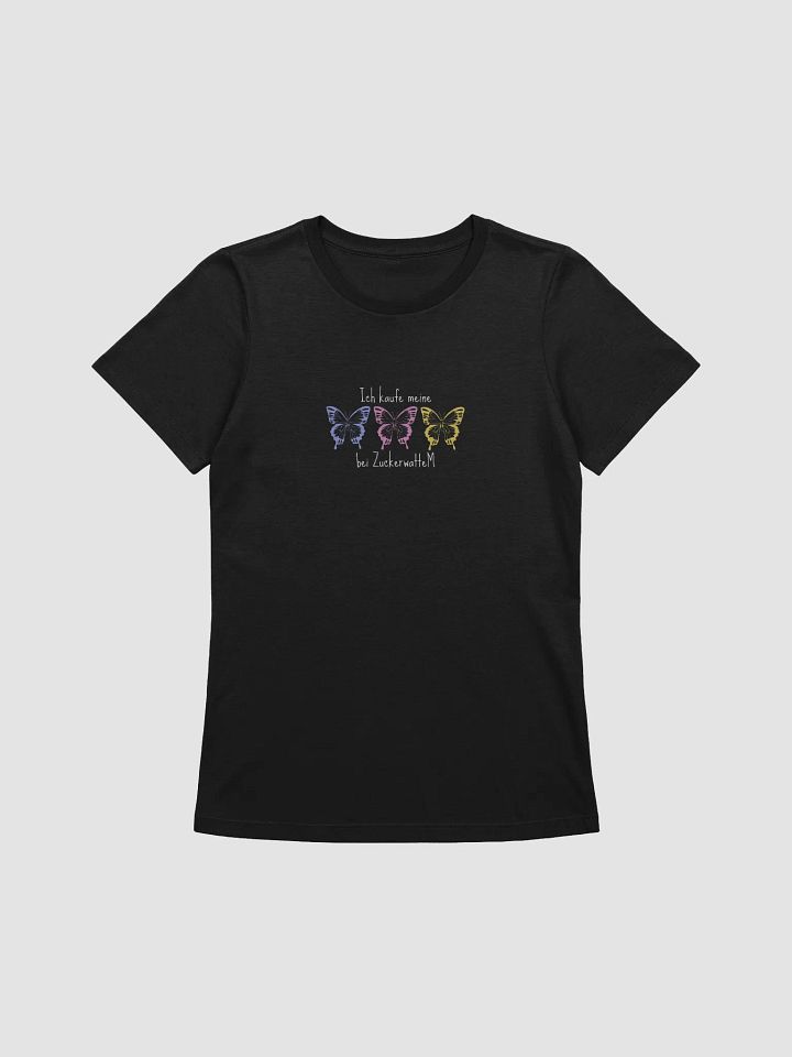Ich kaufe Schmetterlinge - Shirt, Damen, weiße Schrift product image (3)