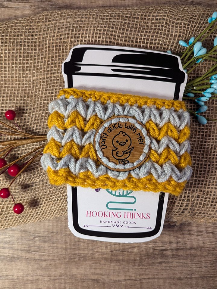 Cup Cozy - Don't Duck w/Me product image (1)