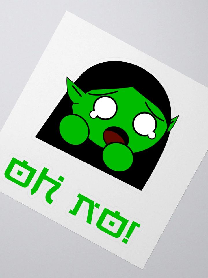 Oh No! Scared Gremlin Sticker product image (4)